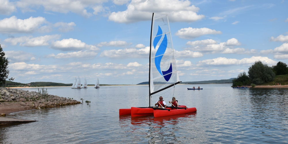 Having fun in a trimaran